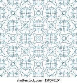 Vector Seamless Illustration of Tangier Grid, Abstract Guilloche Background