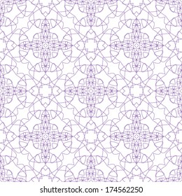 Vector Seamless Illustration of Tangier Grid, Abstract Guilloche Background