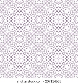 Vector Seamless Illustration of Tangier Grid, Abstract Guilloche Background