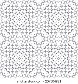 Vector Seamless Illustration of Tangier Grid, Abstract Guilloche Background