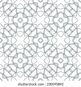 Vector Seamless Illustration of Tangier Grid, Abstract Guilloche Background
