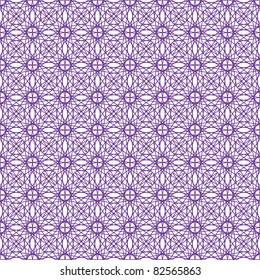 Vector seamless illustration of tangier grid, abstract guilloche background