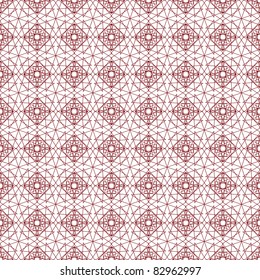 Vector seamless illustration of tangier grid, abstract guilloche background