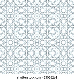 Vector seamless illustration of tangier grid, abstract guilloche background
