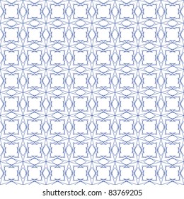 Vector seamless illustration of tangier grid, abstract guilloche background