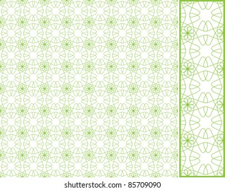 Vector seamless illustration of tangier grid, abstract guilloche background