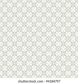 Vector seamless illustration of tangier grid, abstract guilloche ornament