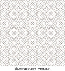 Vector seamless illustration of tangier grid, abstract guilloche background