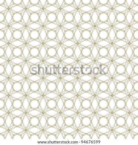 Vector seamless illustration of tangier grid, abstract guilloche ornament