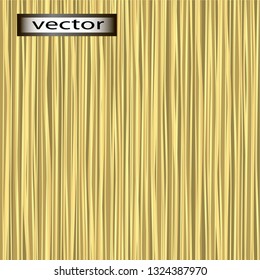 Vector seamless illustration texture background of straight yellow, Golden straw, dry reed vertical grass arrangement