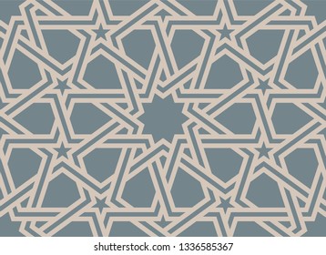 Vector seamless Indian exotic texture line