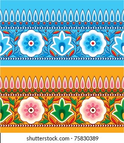 Vector Seamless Indian (Hindu) Border