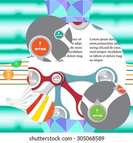 vector seamless info graphic. patchwork design