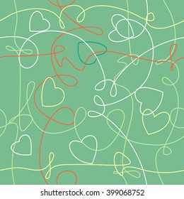 Vector seamless ink hand drawn scribble texture, abstract graphic design.