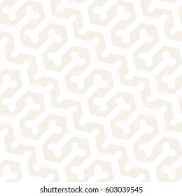 Vector Seamless Interlacing Lines Pattern. Modern Stylish Texture. Repeating Geometric Background With Hexagonal Lattice.