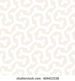 Vector Seamless Interlacing Lines Pattern. Modern Stylish Texture. Repeating Geometric Background With Hexagonal Lattice.
