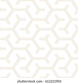 Vector Seamless Interlacing Lines Pattern. Repeating Geometric Background With Hexagonal Lattice.