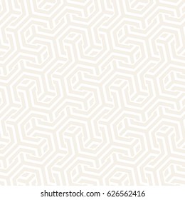 Vector Seamless Interlacing Lines Pattern. Modern Stylish Texture. Repeating Geometric Background With Hexagonal Lattice.