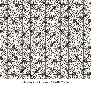 Vector seamless irregular lines pattern. Modern stylish abstract texture. Repeating geometric tiles from triangle elements