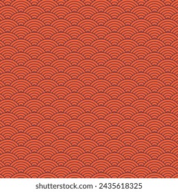 vector seamless japanese wave pattern for background, wallpaper, packaging, wrapping paper, etc.