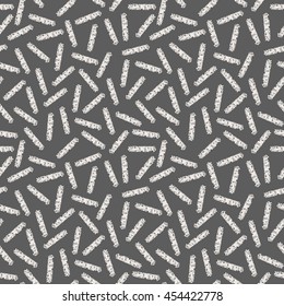 Vector seamless  jumble geometric lines Memphis pattern Abstract background texture.