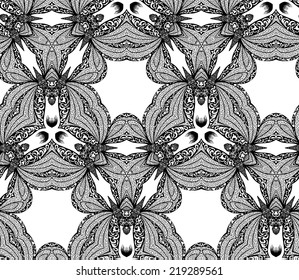 Vector seamless kaleidoscope pattern for your backdrop