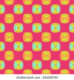 Vector Seamless  Kids Ball Background Pattern