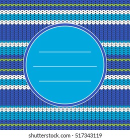 Vector seamless knitted background