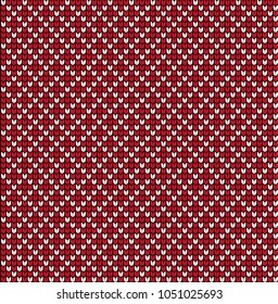 Vector seamless  knitted geometrical pattern
