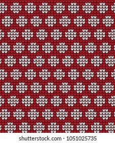 Vector seamless  knitted geometrical pattern
