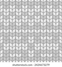 Vector patrón de punto sin costura, adorno acogedor. Diseño para tela, textil, papel pintado, papel de embalaje.