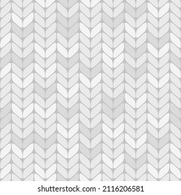 Vector seamless knitted pattern. Cute melange ornament. Design for fabric, textile, wallpaper, wrapping paper.