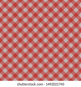 vector seamless knitted pattern in rhombuses