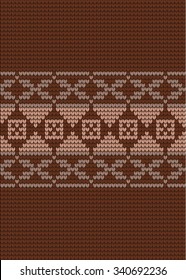  vector seamless knitted pattern for a sweater
