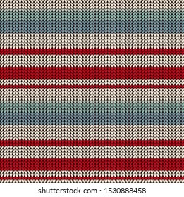 vector seamless knitted stripes pattern