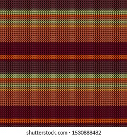 vector seamless knitted stripes pattern