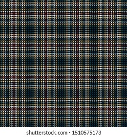 vector seamless knitted textile plaid check