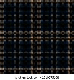 vector seamless knitted textile plaid check