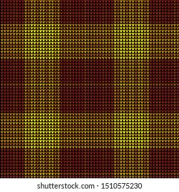 vector seamless knitted textile plaid check
