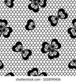 vector seamless lace pattern, romance fashionable decor