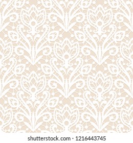 Vector seamless lace pattern in vintage style
