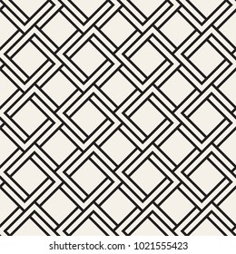 Vector seamless lattice pattern. Modern stylish texture with monochrome trellis. Repeating geometric grid. Simple graphic design background.
