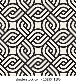 Vector seamless lattice pattern. Modern stylish texture with monochrome trellis. Repeating geometric grid. Simple graphic design background. 