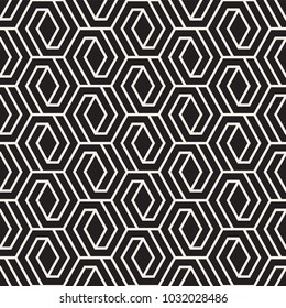 Vector seamless lattice pattern. Modern stylish texture with monochrome trellis. Repeating geometric grid. Simple graphic background. 
