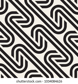 Vector seamless lattice pattern. Modern stylish texture with monochrome trellis. Repeating geometric grid. Simple design background. 