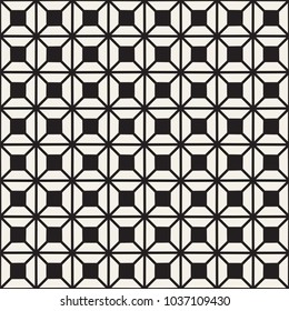 Vector seamless lattice pattern. Modern stylish texture with monochrome trellis. Repeating geometric grid. Simple graphic design background. 