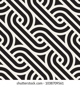 Vector seamless lattice pattern. Modern stylish texture with monochrome trellis. Repeating geometric grid. Simple graphic design background. 