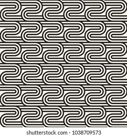 Vector seamless lattice pattern. Modern stylish texture with monochrome trellis. Repeating geometric grid. Simple design background. 