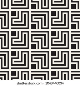 Vector seamless lattice pattern. Modern stylish texture with monochrome trellis. Repeating geometric grid. Simple graphic design background.