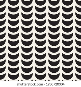 Vector seamless lattice pattern. Modern stylish abstract rounded lines texture. Repeating geometric tiles from semicircular elements